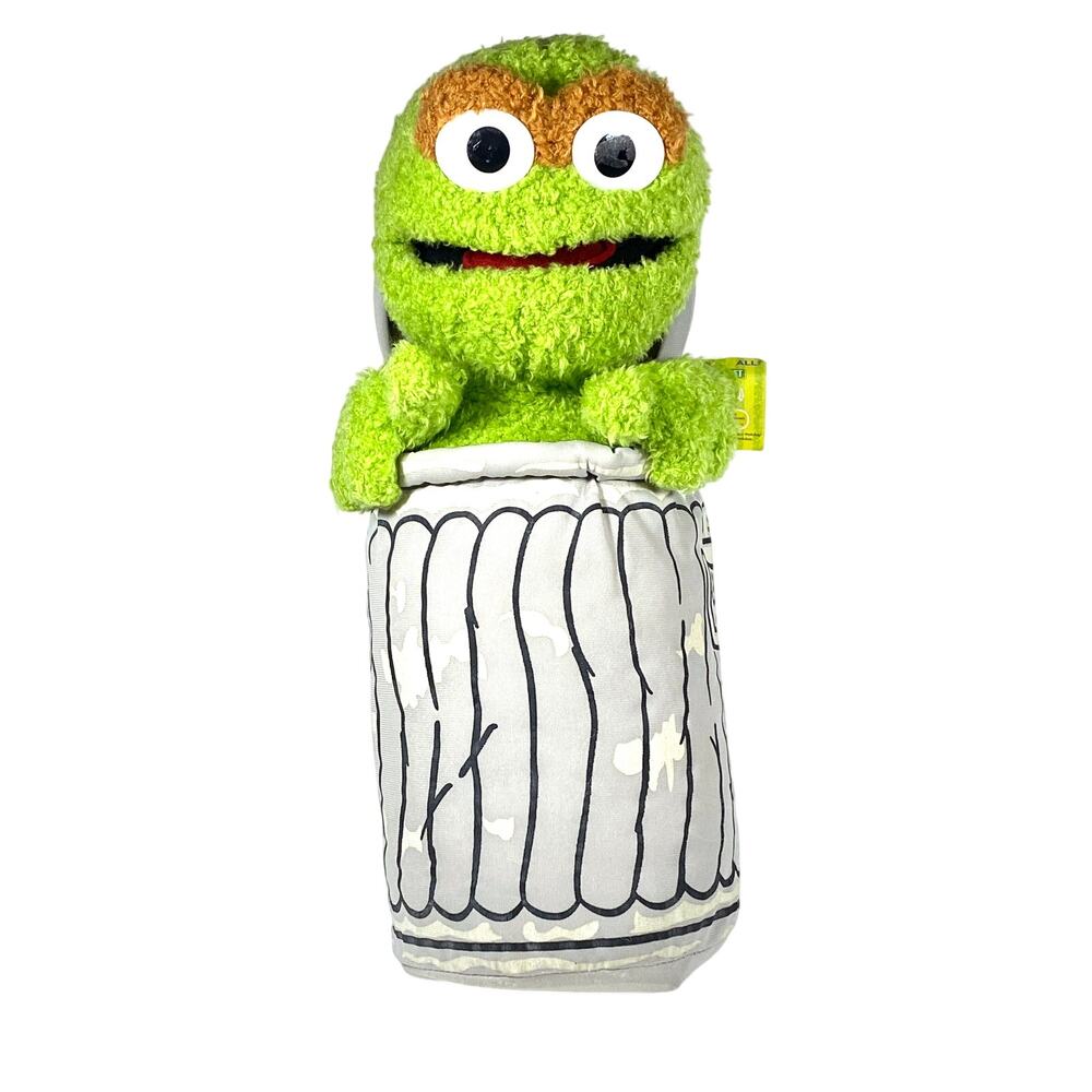 VTG Nanco Oscar The Grouch Sesame Street Stuffed Animal Plush 14.5" Hang Tag